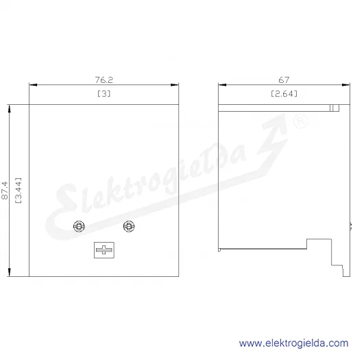 Rysunek wymiarowy Rysunek wymiarowy