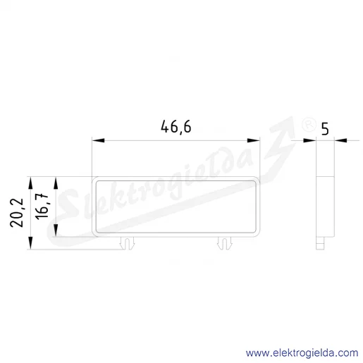 Rysunek wymiarowy Rysunek wymiarowy