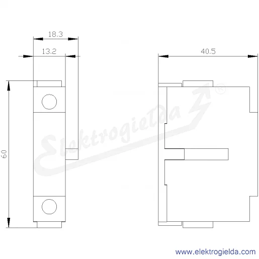 Rysunek wymiarowy Rysunek wymiarowy
