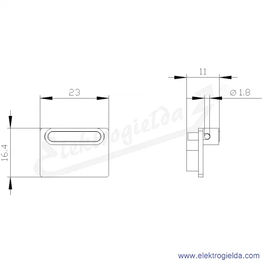 Rysunek wymiarowy Rysunek wymiarowy