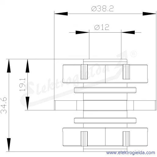 Rysunek wymiarowy Rysunek wymiarowy