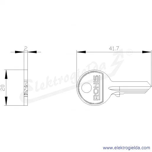 Rysunek wymiarowy Rysunek wymiarowy