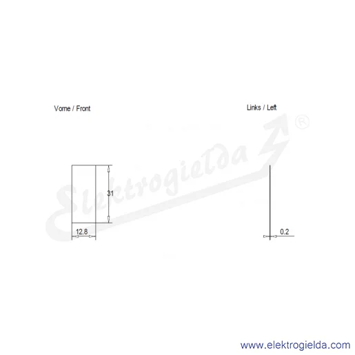 Rysunek wymiarowy Rysunek wymiarowy