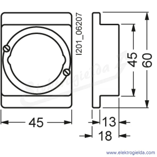 Rysunek wymiarowy Rysunek wymiarowy