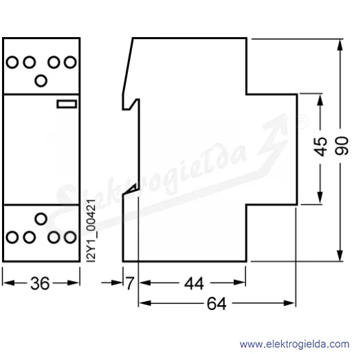 Rysunek wymiarowy Rysunek wymiarowy