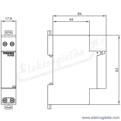 Rysunek wymiarowy Rysunek wymiarowy