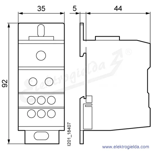 Rysunek wymiarowy Rysunek wymiarowy