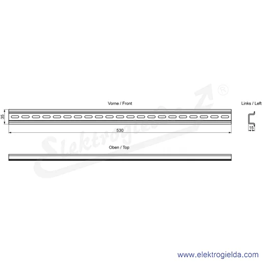 Rysunek wymiarowy Rysunek wymiarowy