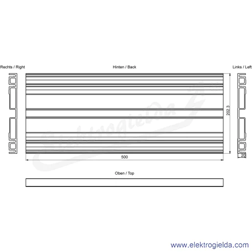 Rysunek wymiarowy Rysunek wymiarowy