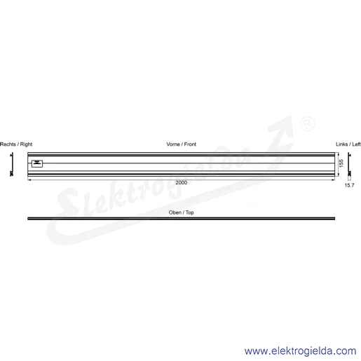 Rysunek wymiarowy Rysunek wymiarowy