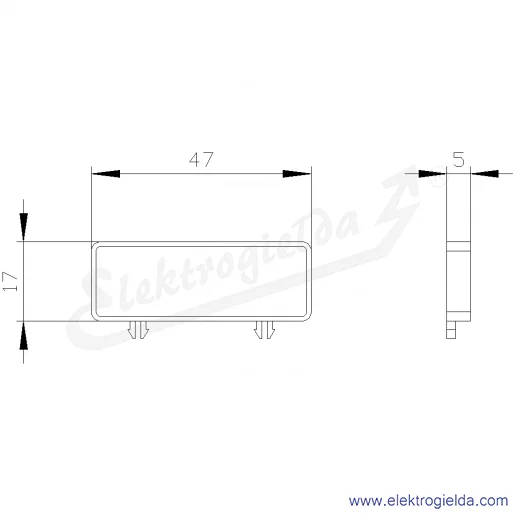 Rysunek wymiarowy Rysunek wymiarowy