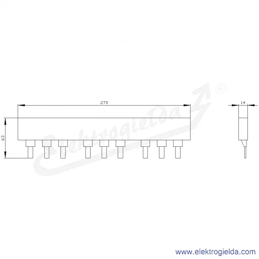 Rysunek wymiarowy Rysunek wymiarowy
