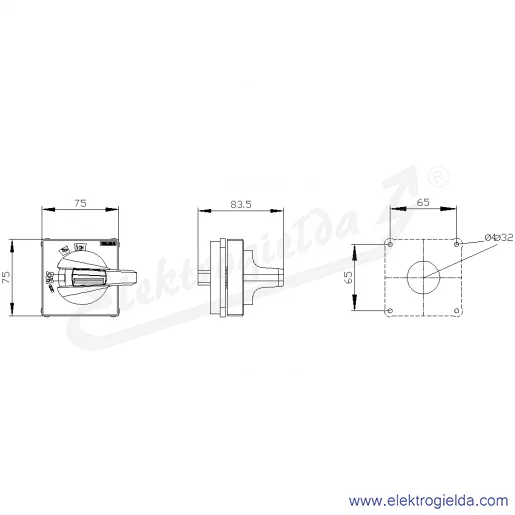 Rysunek wymiarowy Rysunek wymiarowy