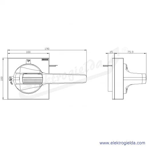 Rysunek wymiarowy Rysunek wymiarowy