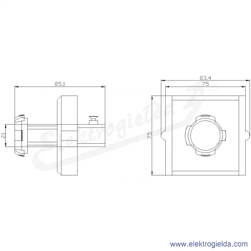 Rysunek wymiarowy Rysunek wymiarowy