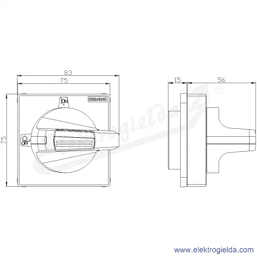 Rysunek wymiarowy Rysunek wymiarowy