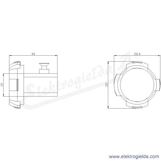 Rysunek wymiarowy Rysunek wymiarowy
