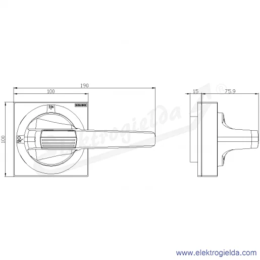 Rysunek wymiarowy Rysunek wymiarowy