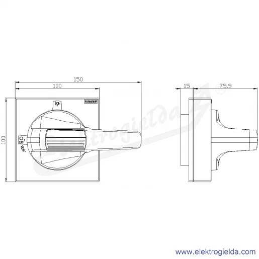 Rysunek wymiarowy Rysunek wymiarowy