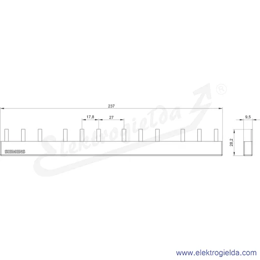 Rysunek wymiarowy Rysunek wymiarowy