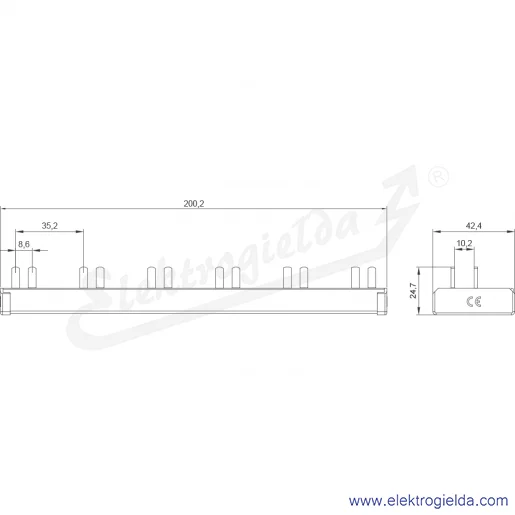 Rysunek wymiarowy Rysunek wymiarowy
