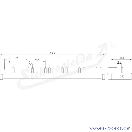 Rysunek wymiarowy Rysunek wymiarowy