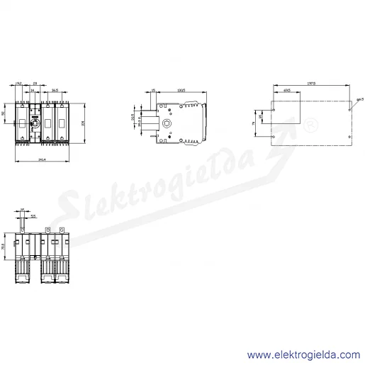 Rysunek wymiarowy Rysunek wymiarowy