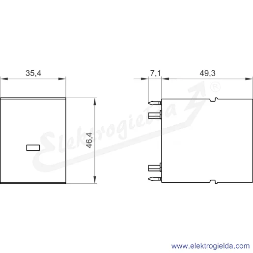 Rysunek wymiarowy Rysunek wymiarowy