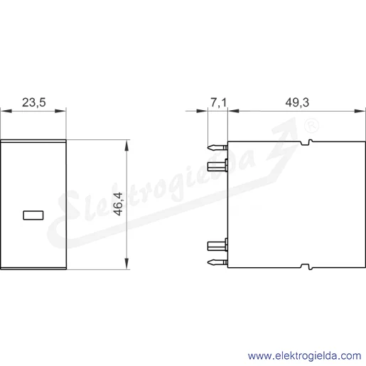 Rysunek wymiarowy Rysunek wymiarowy