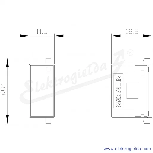 Rysunek wymiarowy Rysunek wymiarowy