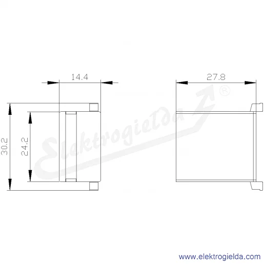Rysunek wymiarowy Rysunek wymiarowy