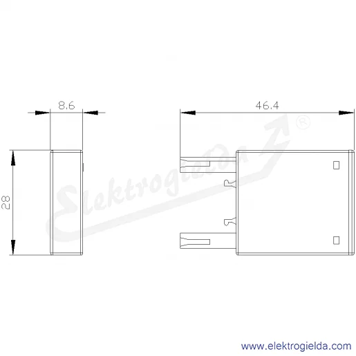 Rysunek wymiarowy Rysunek wymiarowy