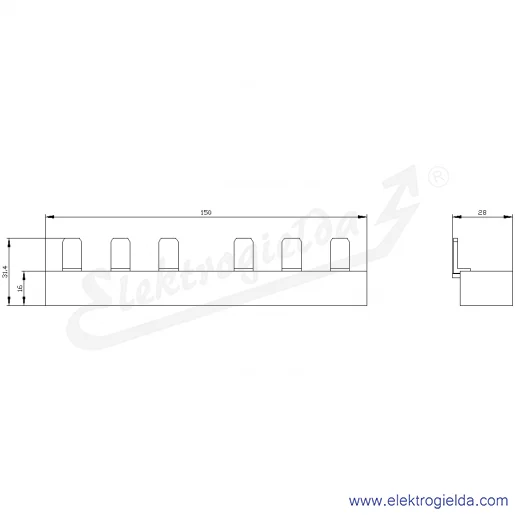 Rysunek wymiarowy Rysunek wymiarowy