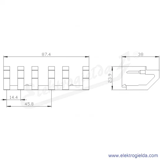 Rysunek wymiarowy Rysunek wymiarowy