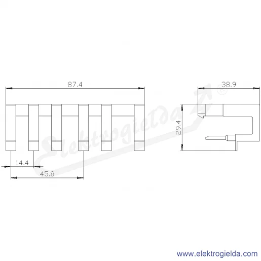 Rysunek wymiarowy Rysunek wymiarowy