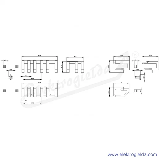 Rysunek wymiarowy Rysunek wymiarowy
