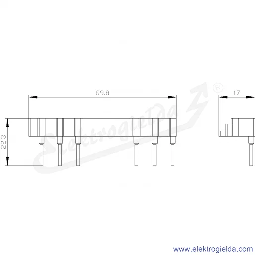 Rysunek wymiarowy Rysunek wymiarowy
