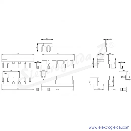 Rysunek wymiarowy Rysunek wymiarowy