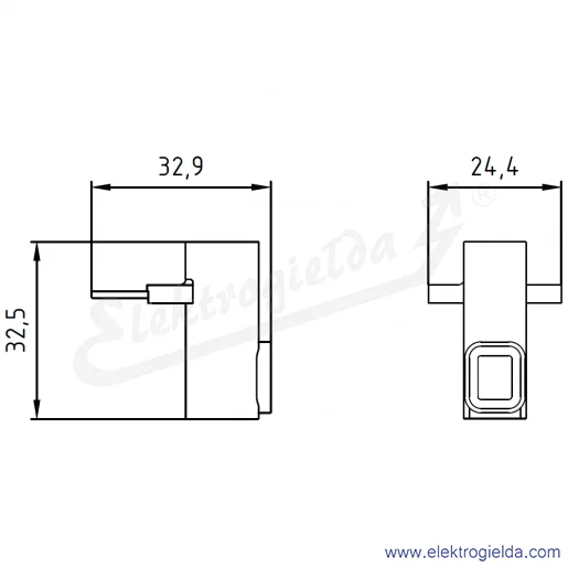 Rysunek wymiarowy Rysunek wymiarowy