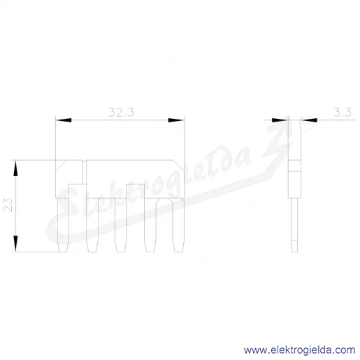 Rysunek wymiarowy Rysunek wymiarowy