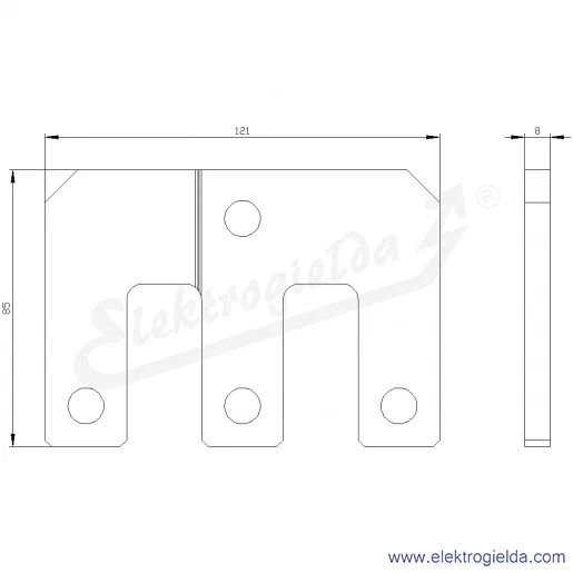 Rysunek wymiarowy Rysunek wymiarowy