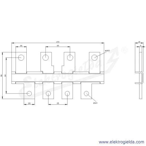 Rysunek wymiarowy Rysunek wymiarowy