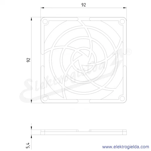 Rysunek wymiarowy Rysunek wymiarowy