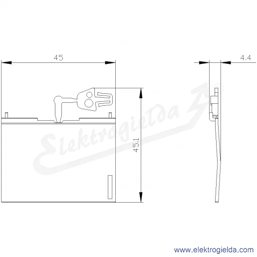 Rysunek wymiarowy Rysunek wymiarowy