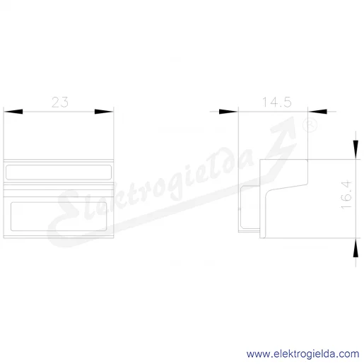 Rysunek wymiarowy Rysunek wymiarowy