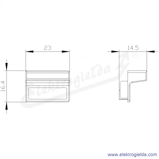 Rysunek wymiarowy Rysunek wymiarowy