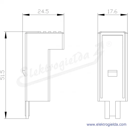 Rysunek wymiarowy Rysunek wymiarowy
