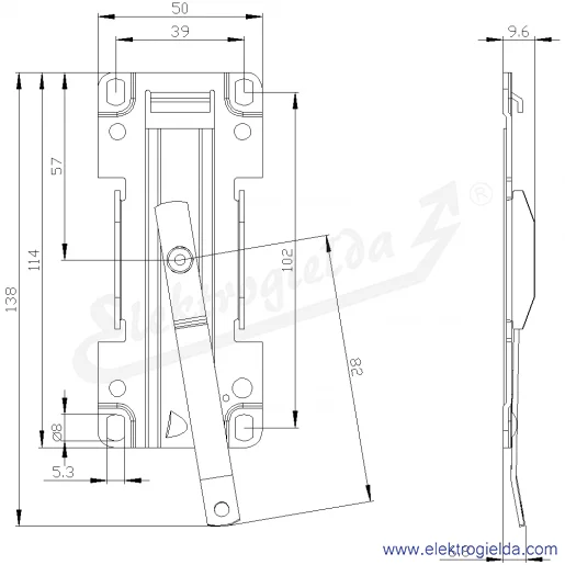 Rysunek wymiarowy Rysunek wymiarowy