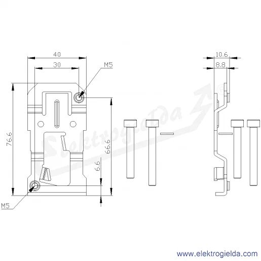 Rysunek wymiarowy Rysunek wymiarowy