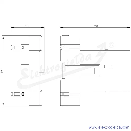 Rysunek wymiarowy Rysunek wymiarowy